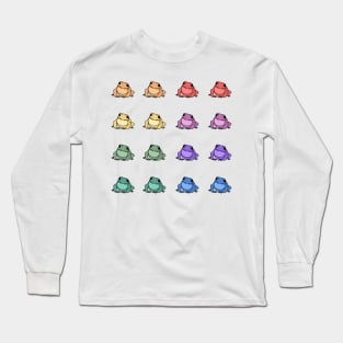 Mini Rainbow Frogs Bundle Long Sleeve T-Shirt